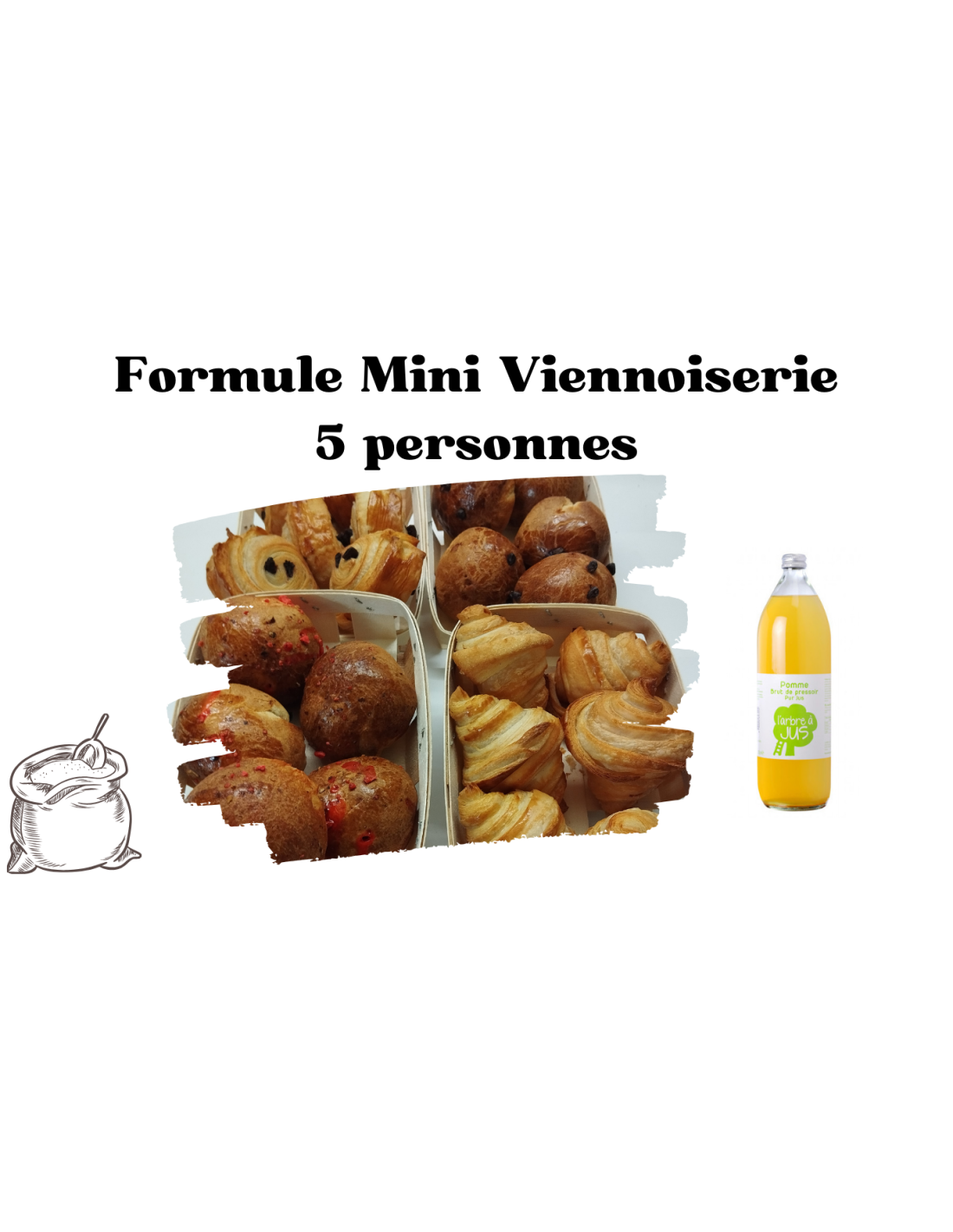 Formule mini viennoiserie 5 personnes